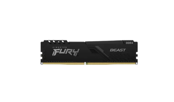 Memoria Ram Fury Beast Ddr4 Gamer Color Negro 16gb 1 Kingston Kf432c16bb/16