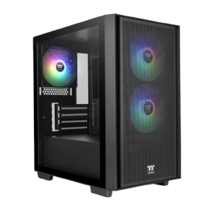 GABINETE THERMALTAKE VERSA H16 TG ARGB BLACK TEMPERED GLASS